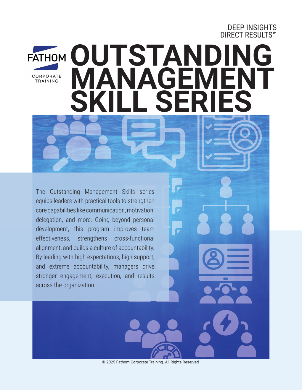 Outstanding Management Skills Series program cover